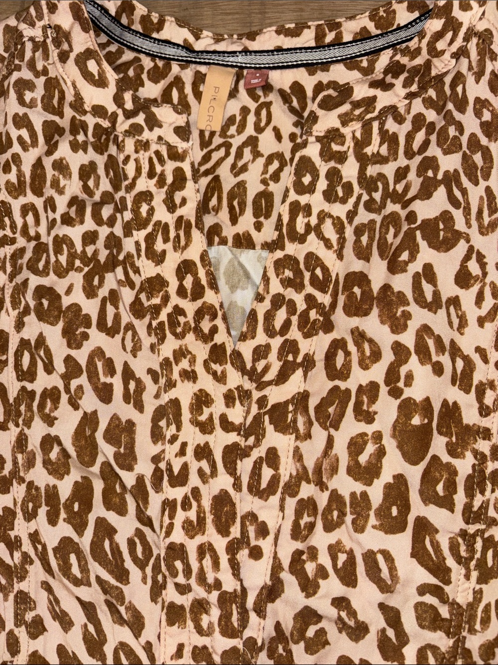 Anthropologie Pilcro Leopard Print Dress Size Small Pockets Summer Animal Vacay - Picture 5 of 7